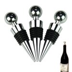 Lot de 3 bouchons bouchon bouteille vin rutilisables pour bouteille de vin champagne prosecco bire ...
