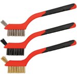 Lot de 3 brosses m�talliquespetites brosses m�talliques pour nettoyer la rouille la salet� le frottement ...