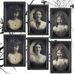 Lot 3 cadres halloween. portraits photos de visage en 3d. terrifiante dcoration halloween de votre maison ...