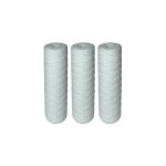 Lot de 3 cartouches filtrantes pour filtre eau filtration jusqu 25 microns format standard 10 pouces ...