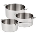 Srie de 3 casseroles 16, 18 et 20 cm evolution inox - beka