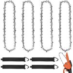 Lot de 3 cha�nes de tron�onneuse - 25 cm - 3 / 8 lp - 40 maillons dentra�nement de 11 mm - compatible ...