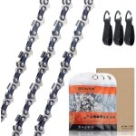 Lot de 3 chane de trononneuse faible rebond 3 / 8lp 55 maillons 13mm 40cm compatible pour stihl ms180 ...