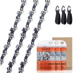 Lot de 3 chaînes de tronçonneuse faible rebond 3 / 8lp 33maillons 13mm 20cm compatible avec ryobiparksideorego ... Lot de 3 chaînes de tronçonneuse faible rebond 3 / 8lp 33maillons 13mm 20cm compatible avec ryobiparksideorego ...