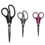 Lot de 3 ciseaux de cuisine inox 19cm multicolore