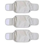 Lot de 3 couches lavables pour chien mle bandes ventrales pour chiots super absorbantes et confortables ...