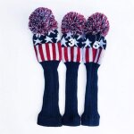 Lot de 3 couvre - chef vintage tricot pour golf chaussettes de club en bois avec tiquettes numrotes pzcc ... Lot de 3 couvre - chef vintage tricot pour golf chaussettes de club en bois avec tiquettes numrotes pzcc ...