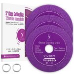 Lot de 3 disque diamant 125 carrelagedisques de coupe diamant�s de pour meuleuse dangleroue de lame de ...