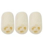 Lot de 3 ponges de bain et de douche en luffa naturel pour nettoyer la vaisselle et la cuisine
