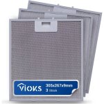 Lot de 3 filtres en aluminium pour hotte aspirante 267 x 305 x 9 cm compatibles avec le mod�le elica