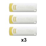 Lot de 3 gommes pour stylo frixion blanche - pilot