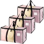 Lot de 3 grands sacs de rangement de 90 l avec couvercle cartons de déménagement transparents avec fermeture ... Lot de 3 grands sacs de rangement de 90 l avec couvercle cartons de déménagement transparents avec fermeture ...