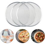 Lot de 3 grilles de cuisson rondes professionnelles pour four � pizza et barbecue en anti - adh�sive ...