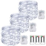 Lot de 3 guirlande lumineuse a pile10m 100led guirlande led à pile avec télécommande 8modes fonction ... Lot de 3 guirlande lumineuse a pile10m 100led guirlande led à pile avec télécommande 8modes fonction ...