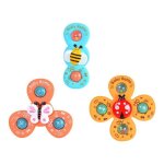 Lot de 3 jouets rotatifs pour bébé - animaux mignons ventouse sécurisée bain & jeu Éducatif matériau ... Lot de 3 jouets rotatifs pour bébé - animaux mignons ventouse sécurisée bain & jeu Éducatif matériau ...