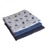 Lot de 3 langes bb serviettes absorbantes et respirantes - 100% mousseline de coton - 30 x 30 cm ? ...