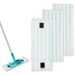 Lot de 3 lingettes de rechange en microfibre pour balai � franges leifheit clean twist m (38 x 16 cm) ...