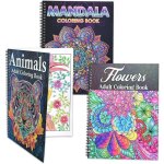 Lot de 3 livres de coloriage pour adultes - relaxation contre anxi�t� et d�pression - id�al pour femmes ...