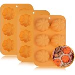 Lot de 3 moules à muffins en silicone en forme de citrouille 3dmoule à halloween citrouillethème de laction ... Lot de 3 moules à muffins en silicone en forme de citrouille 3dmoule à halloween citrouillethème de laction ...