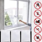 Moustiquaire - mhb - lot de 3 - 150 x 200 cm - fixation auto agrippante - blanc Moustiquaire - mhb - lot de 3 - 150 x 200 cm - fixation auto agrippante - blanc