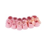 Lot de 3 paires de chaussettes de sol antidérapantes en coton avec n?ud et dentelle pour bébé et tout ... Lot de 3 paires de chaussettes de sol antidérapantes en coton avec n?ud et dentelle pour bébé et tout ...