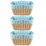 Lot de 3 panier de rangement empilable pour jouets b�b� cosm�tique id�al pour une utilisation comme de ...