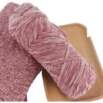 Lot 3 pelotes fil chenille 100 g - pour tricot et crochet - laine douce et douillette - laine velours ...