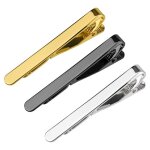 Lot de 3 pinces  cravate lot de pinces  cravate dores argentes et noires pour hommespinces  cravate ...