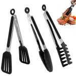 Lot de 3 pince cuisinepince barbecue inox et silicone résistant à la chaleur pince de cuisine pour barbecue ... Lot de 3 pince cuisinepince barbecue inox et silicone résistant à la chaleur pince de cuisine pour barbecue ...