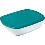 Lot de 3 plats avec couvercle - pyrex - cook & store - verre - rectangulaire - 04 / 11 / 25 l Lot de 3 plats avec couvercle - pyrex - cook & store - verre - rectangulaire - 04 / 11 / 25 l