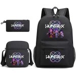 Lot de 3 sac  dos kpop demon hunters scolaire grande capacit avec sac bandoulire &troussecartable ...