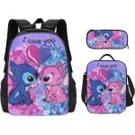 Lot de 3 sac à dos stitch et angelsac à dos de dessin animé sac décole sac décole léger avec boîte à ... Lot de 3 sac à dos stitch et angelsac à dos de dessin animé sac décole sac décole léger avec boîte à ...