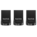 Lot de 3 sandisk 128 go ultra fit usb 3. 2 cl usb des vitesses allant jusqu 400 mo / s
