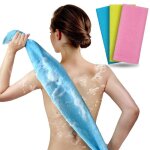 Lot de 3 serviettes exfoliantes pour le corps et le visage - douche et bain - taille 90 cm - antidrapantes ...