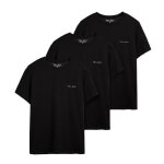 Lot de 3 t - shirts noirs homme teddy smith cascade