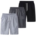 Lot de 3 shorts homme avec cordon de serrage et poche - beach bermuda