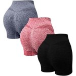 Lot de 3 short de sport femme en microfibre gainant legging sans couture anti cellulite - cycliste femme ...