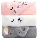 Lot de 3 sortie de bain bébé serviette À capuche pour bébé extra doux absorbant cadeau naissance Lot de 3 sortie de bain bébé serviette À capuche pour bébé extra doux absorbant cadeau naissance