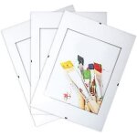 Lot de 3 sous verre photo sans cadre 15x21 cm