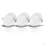 Lot de 3 spots encastrs spciaux salle de bain ip44 protgs contre les projections deau ultra plats ...