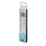 Lot de 3 stylos  encre gel multicolore legami pointe moyenne 1mm