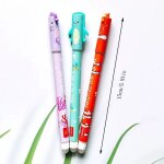 Lot de 3 stylos gel effaables sous la mer stylos avec encre effaable thermosensible turquoise noir violet ...