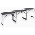 Lot de 3 tables à tapisser - meister - tables multifonctions - en aluminium - hauteur réglable Lot de 3 tables à tapisser - meister - tables multifonctions - en aluminium - hauteur réglable
