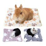 Lot de 3 tapis lapin cochon dinde pour petits animaux tapis de couchage en peluche pour petit animal ...