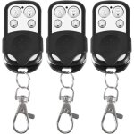 Lot de 3 tlcommandes universelles pour portail automatique frquence 43392 mhz code fixe pour contrler ...