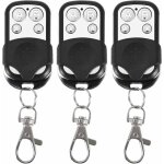 Lot de 3 tlcommandes universelles pour portail automatique frquence 43392 mhz code fixe 4 boutons ...