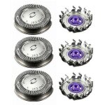 Lot de 3 têtes de rasoir de rechange pour philips hq3 hq4 hq55 Lot de 3 têtes de rasoir de rechange pour philips hq3 hq4 hq55
