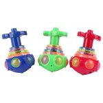 Lot de 3 toupies musicales à lumière de couleur aléatoire pour enfants jouet cadeau Lot de 3 toupies musicales à lumière de couleur aléatoire pour enfants jouet cadeau