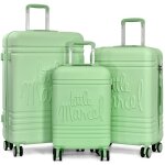 Lot 3 valises dont 1 valise cabine rigides - kaki - lm10713