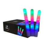 Lot de 30 batons lumineux led multicouleur 40cm - baton a mousse lumineux pour mariage et fêtes - 3 modes ... Lot de 30 batons lumineux led multicouleur 40cm - baton a mousse lumineux pour mariage et fêtes - 3 modes ...